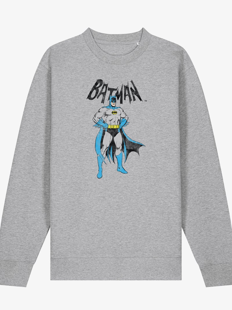 Felpa Uomo - BATMAN GREY & BLUE Grigio melangiato - Kiabi