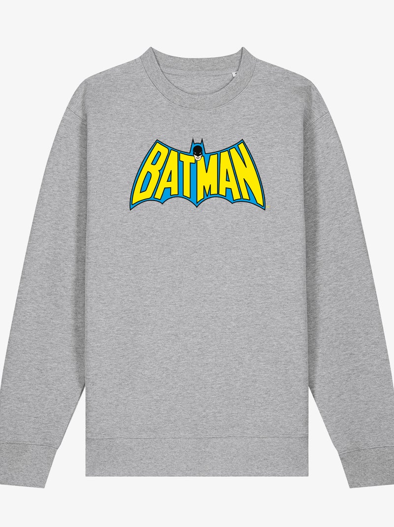 Felpa Uomo - BATMAN LOGO YELLOW BLUE Grigio melangiato - Kiabi