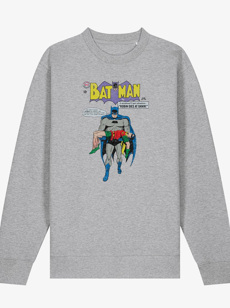 Felpa Uomo - BATMAN & ROBIN Grigio melangiato - Kiabi