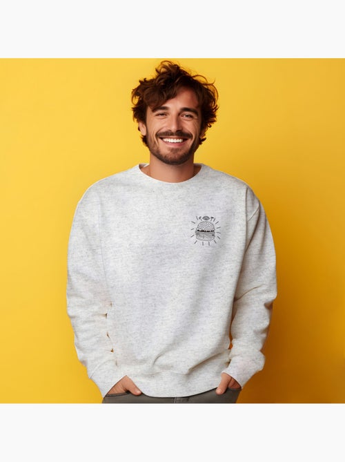 Felpa Uomo - BURGER PUNK CŒUR - Kiabi