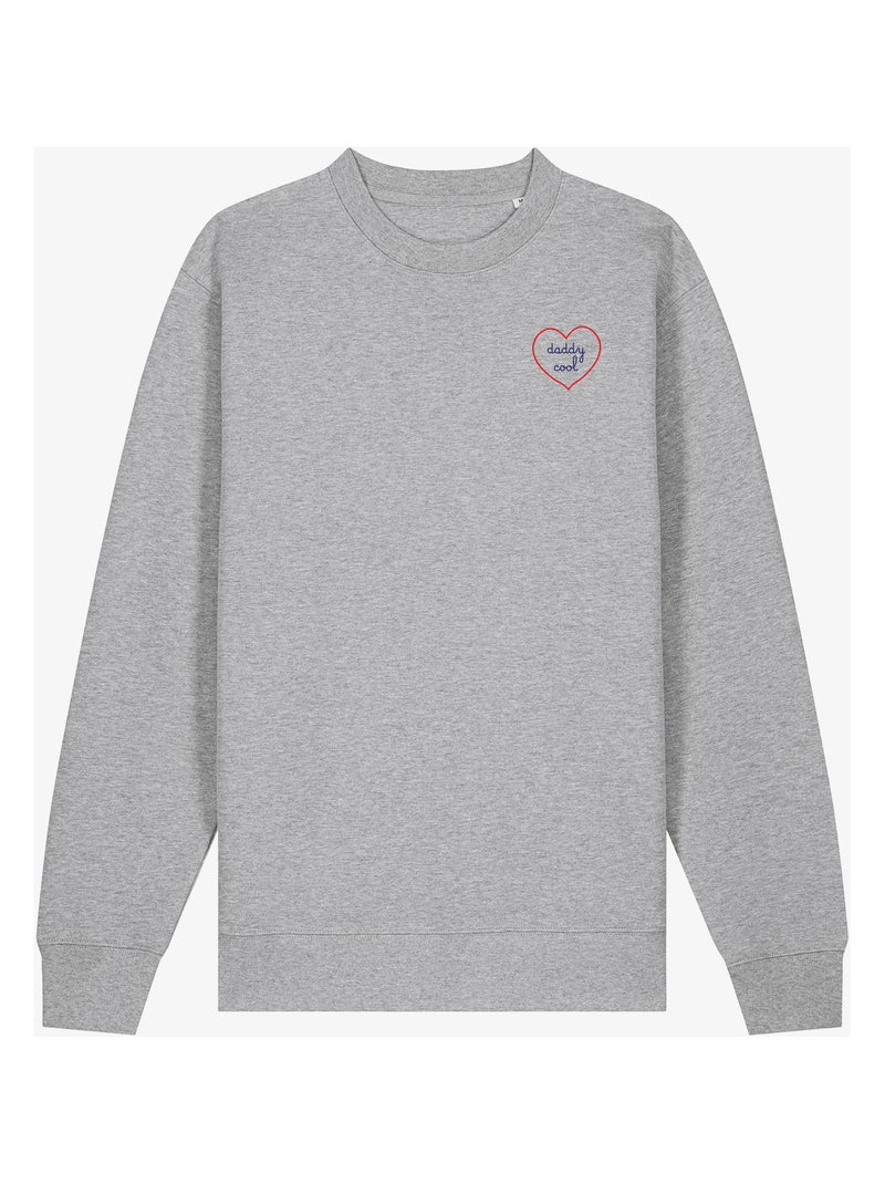 Felpa Uomo - DADDY COOL - COEUR Grigio melangiato - Kiabi