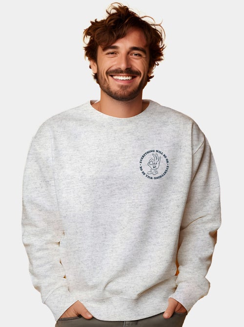 Felpa Uomo - EVERYTHING WILL BE OK - Kiabi