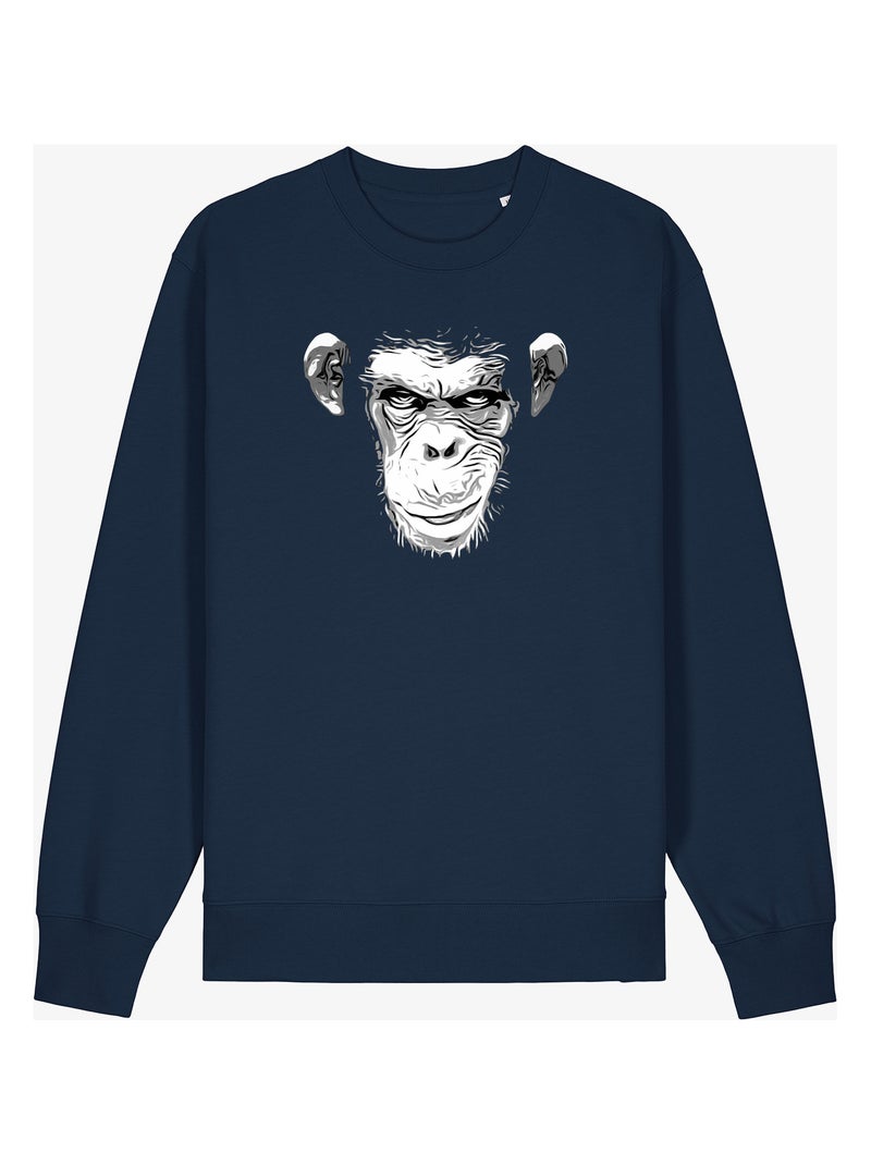 Felpa Uomo - EVIL MONKEY Blu marino - Kiabi