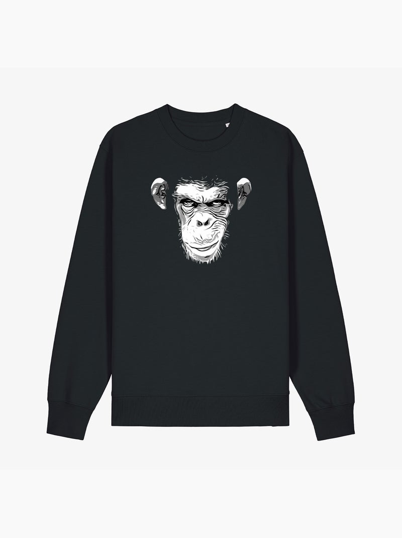 Felpa Uomo - EVIL MONKEY Nero - Kiabi