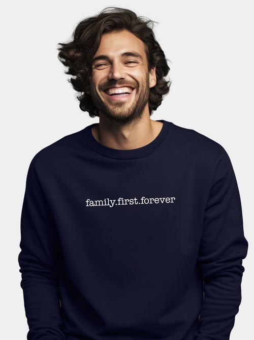 Felpa Uomo - FAMILY FIRST FOREVER - Kiabi