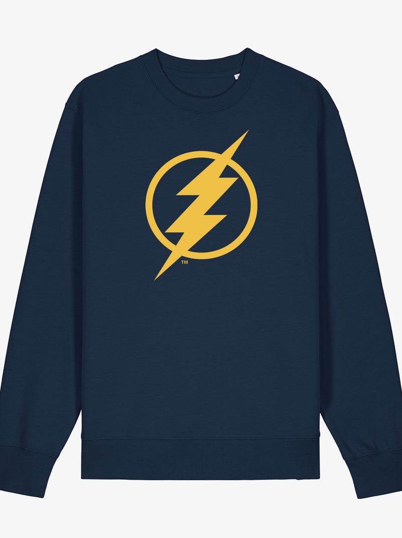 Felpa Uomo - FLASH LOGO YALLOW Blu marino - Kiabi