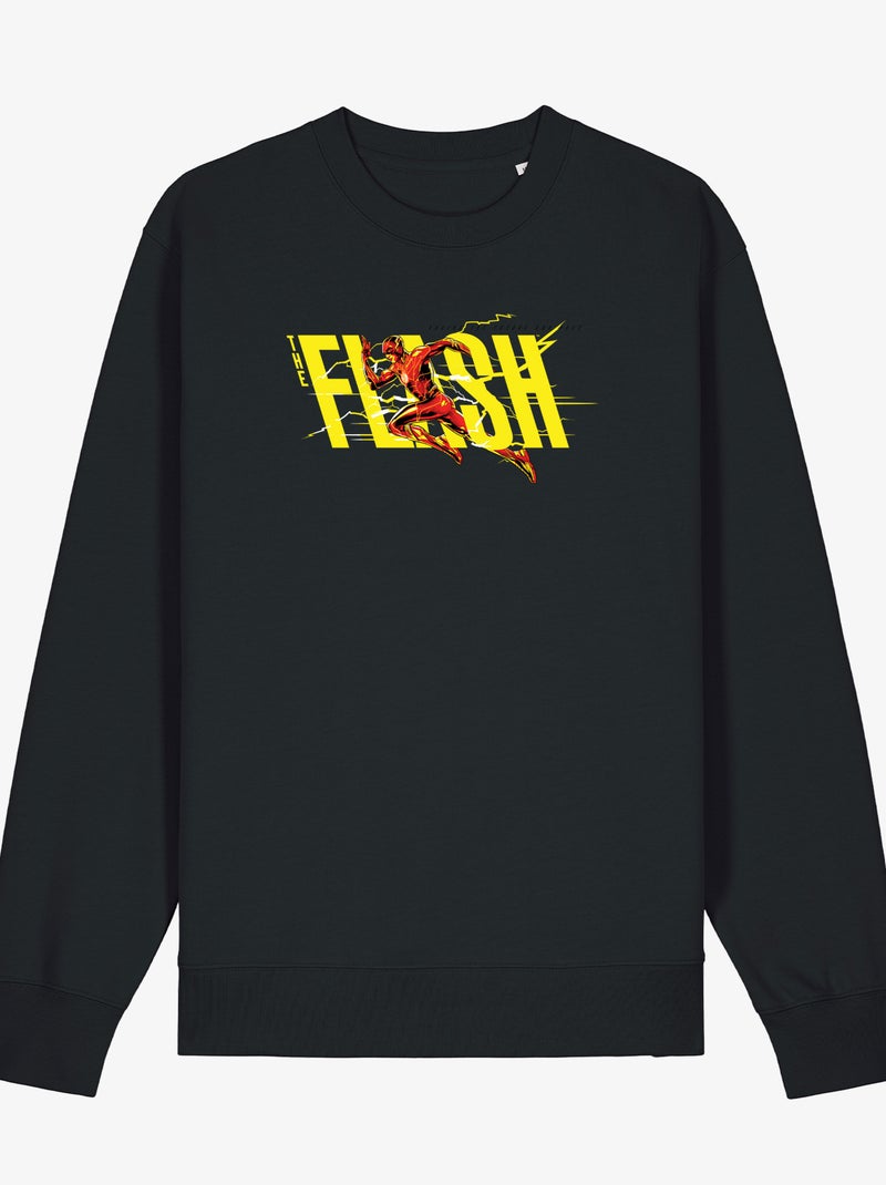 Felpa Uomo - FLASH YELLOW SAVING THE FUTURE AND PAST Nero - Kiabi