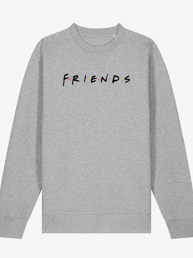 Felpa Uomo - FRIENDS LOGO BLACK Grigio melangiato - Kiabi