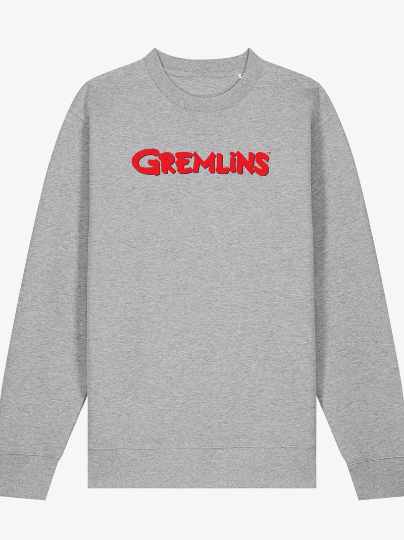 Felpa Uomo - GREMLINS LOGO Grigio melangiato - Kiabi