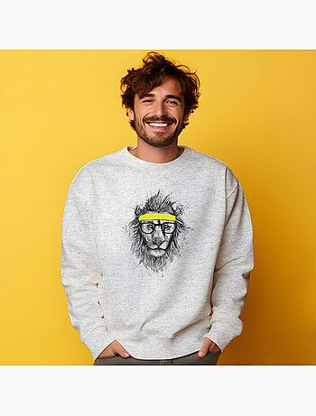 Felpa Uomo - HIPSTER LION