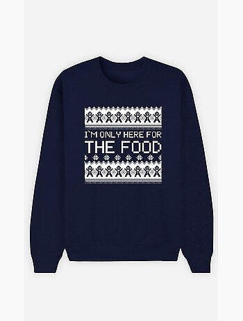 Felpa Uomo - I M ONLY HERE FOR THE FOOD