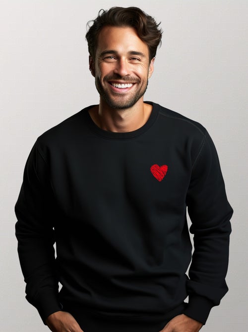 Felpa Uomo - LITTLE HEART - Kiabi