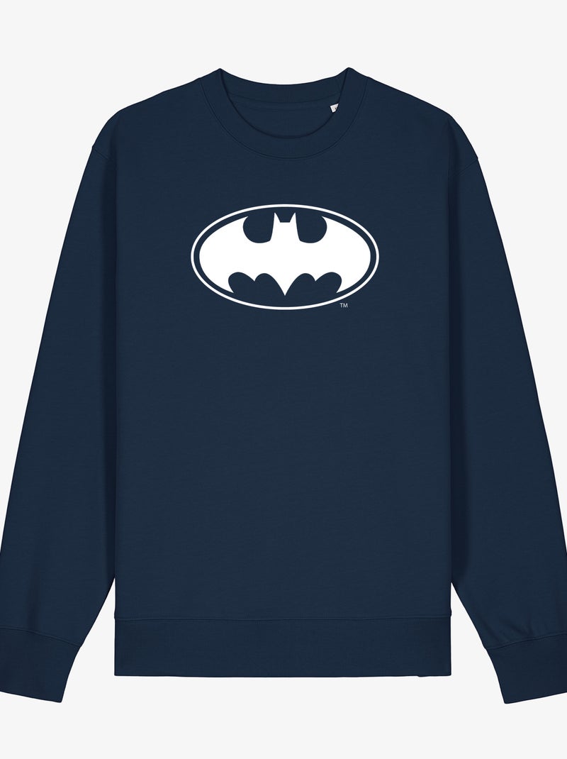 Felpa Uomo - LOGO BATMAN WHITE Blu marino - Kiabi