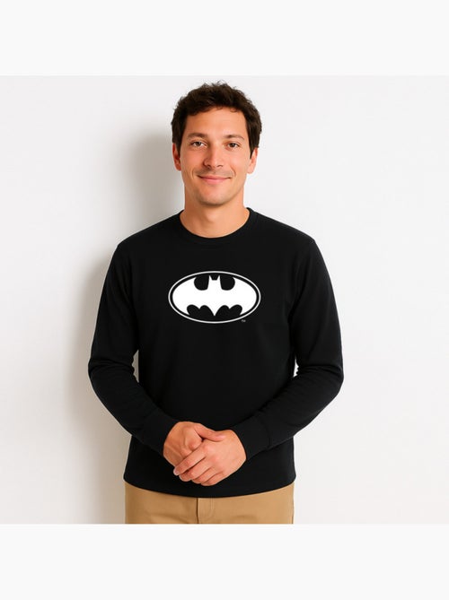 Felpa Uomo - LOGO BATMAN WHITE - Kiabi