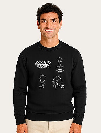 Felpa Uomo - LOONEY TUNES TWEETY 80TH OUTLINE