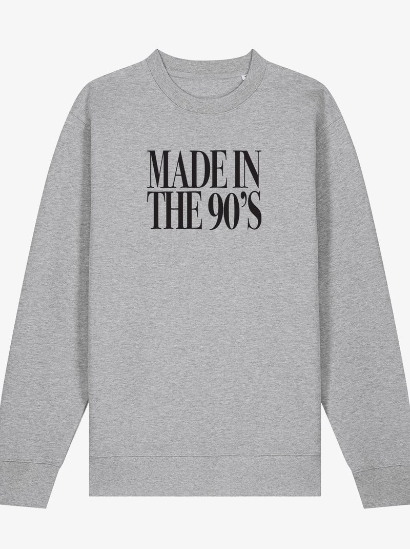 Felpa Uomo - MADE IN THE 90 S Grigio melangiato - Kiabi