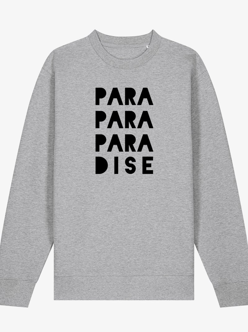 Felpa Uomo - PARA PARA PARA DISE Grigio melangiato - Kiabi