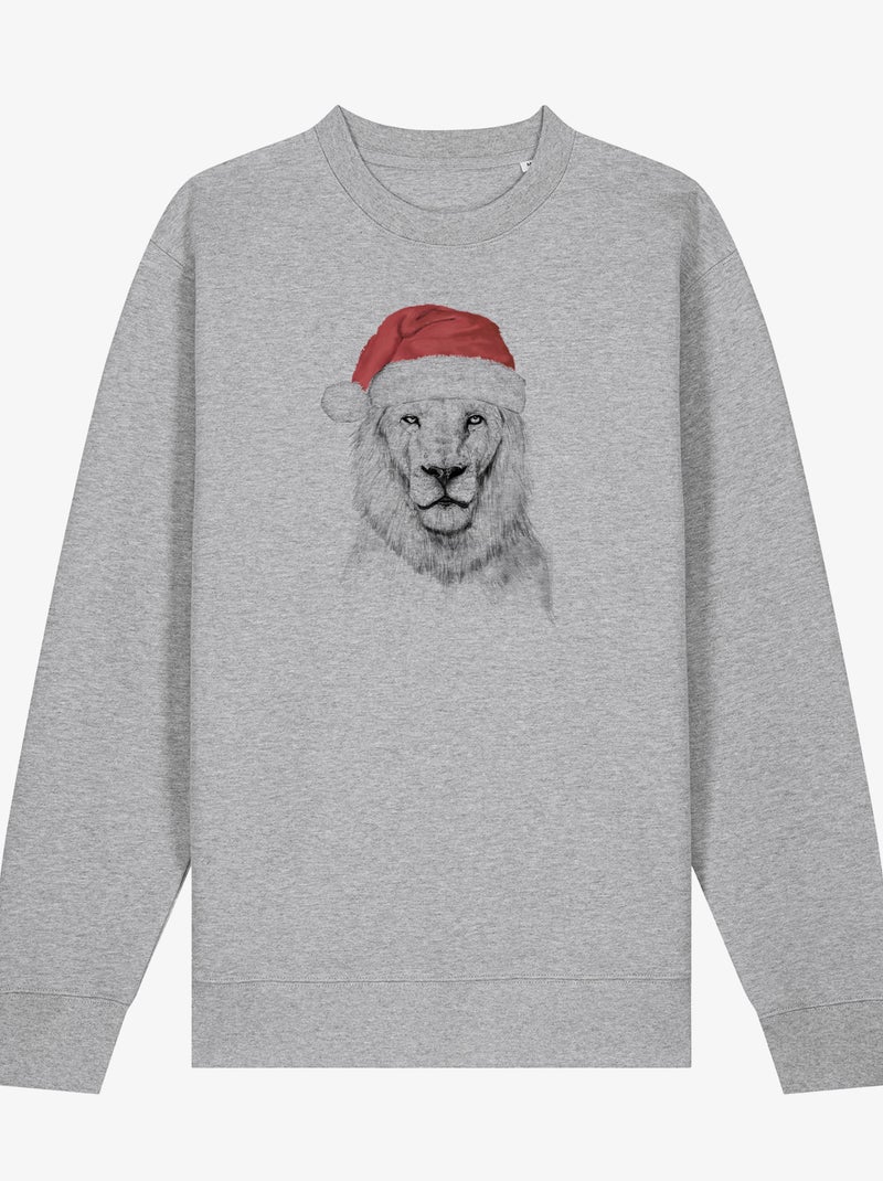 Felpa Uomo - SANTA LION Grigio melangiato - Kiabi