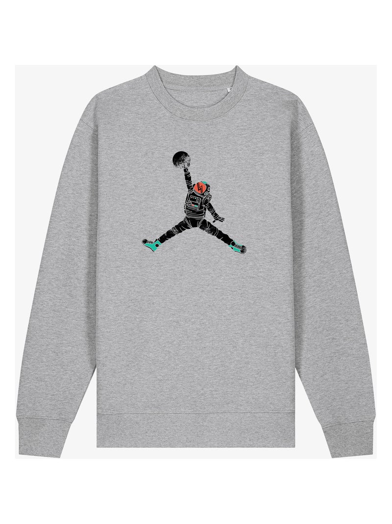 Felpa Uomo - SPACE DUNK Grigio melangiato - Kiabi