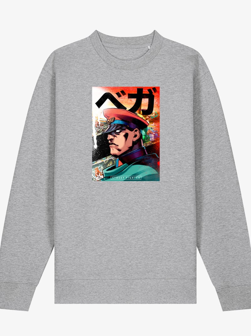 Felpa Uomo - STREET FIGHTER 2 Grigio melangiato - Kiabi