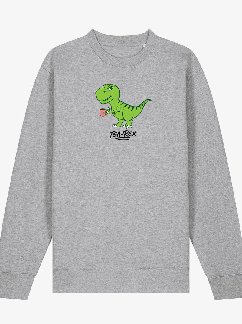 Felpa Uomo - TEA REX Grigio melangiato - Kiabi