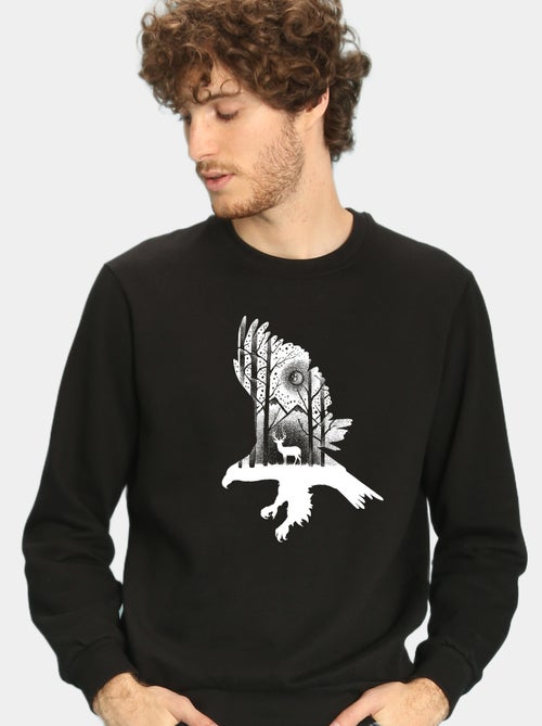 Felpa Uomo - THE EAGLE AND THE DEER - Kiabi