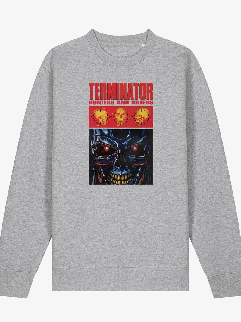 Felpa Uomo - THE TERMINATOR HUNTERS AND KILLERS Grigio melangiato - Kiabi