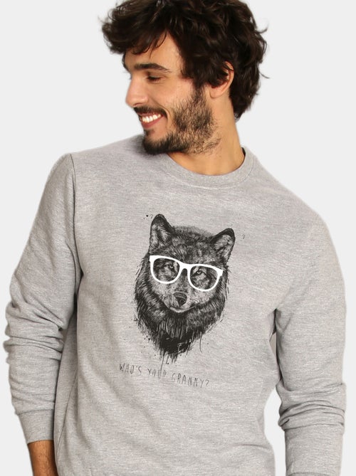 Felpa Uomo - WHOS YOUR GRANNY - Kiabi