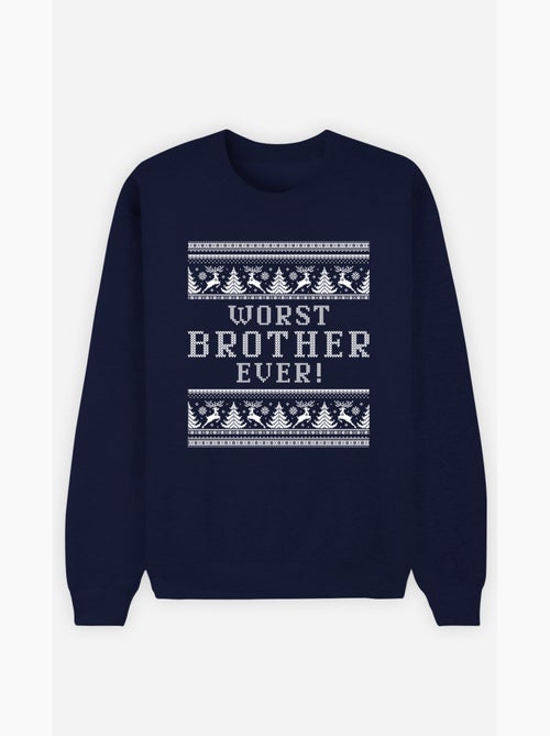 Felpa Uomo - WORST BROTHER EVER - Kiabi