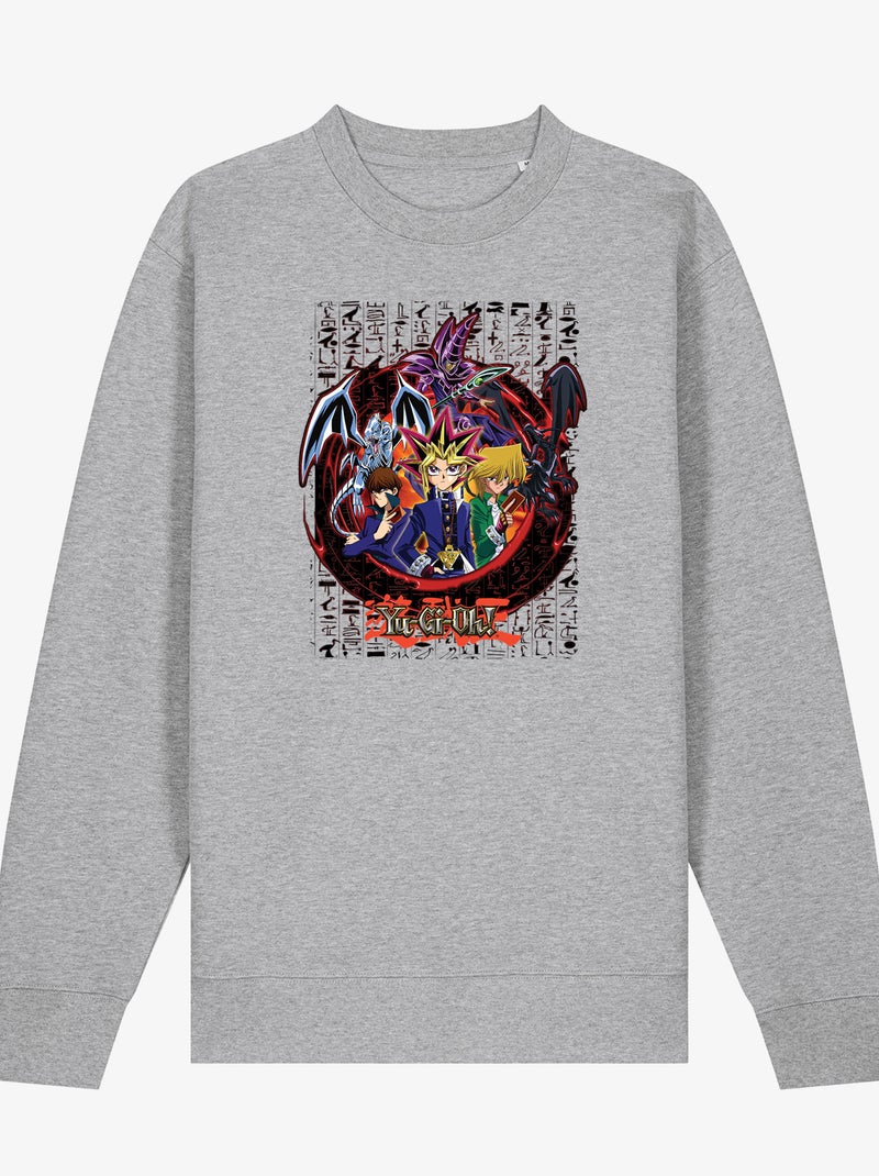 Felpa Uomo - YU GI OH 7 Grigio melangiato - Kiabi