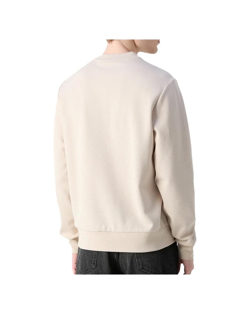 Felpa Uomo Calvin Klein Jeans Beige - Kiabi