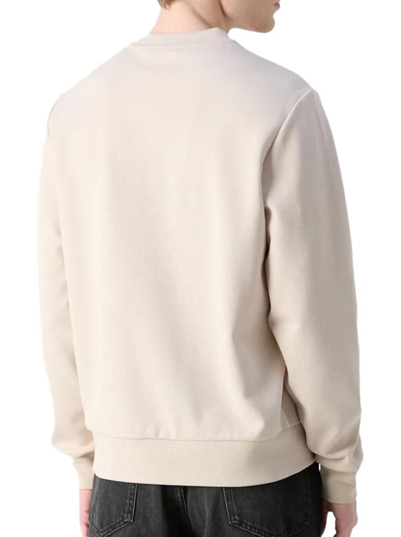Felpa Uomo Calvin Klein Jeans Beige - Kiabi