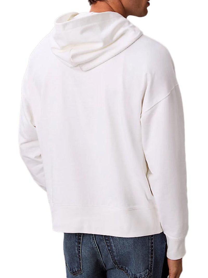 Felpa Uomo Calvin Klein Jeans Bianco - Kiabi