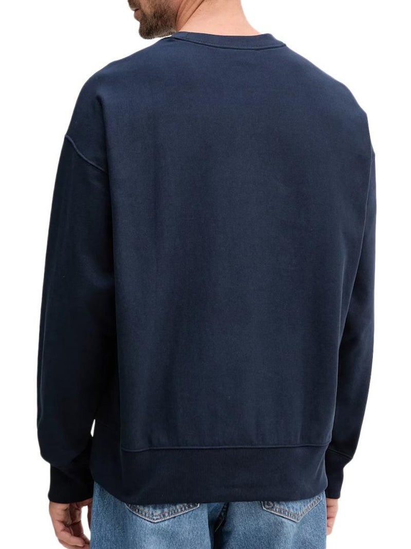Felpa Uomo Calvin Klein Jeans Blu marino - Kiabi