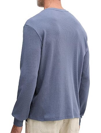 Felpa uomo calvin klein jeans con logo a rilievo