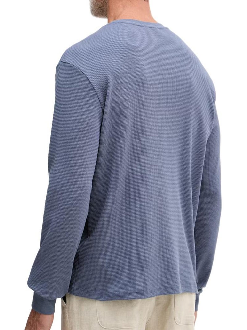 Felpa Uomo Calvin Klein Jeans con Logo a Nido d'Ape Blu - Kiabi