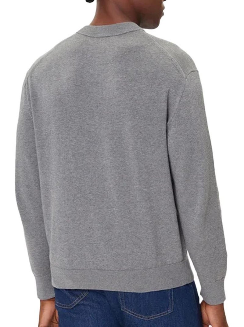 Felpa Uomo Calvin Klein Jeans Grigio argentato - Kiabi