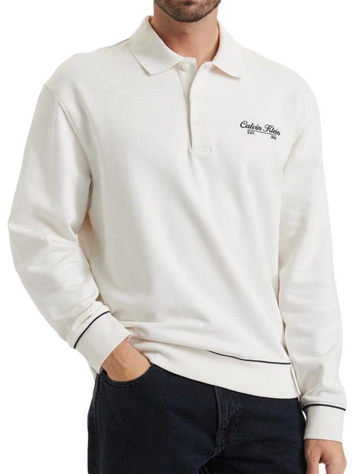 Felpa uomo calvin klein jeans in spugna - Kiabi Felpa uomo calvin klein jeans in spugna - Kiabi