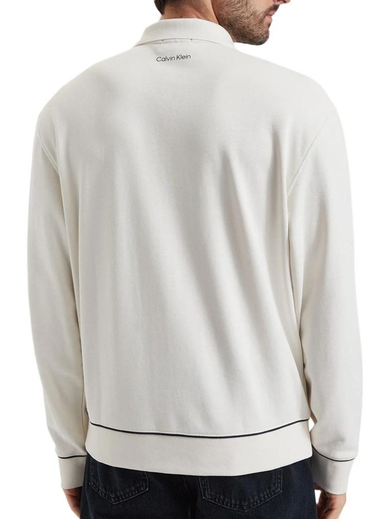 Felpa uomo calvin klein jeans in spugna Bianco - Kiabi