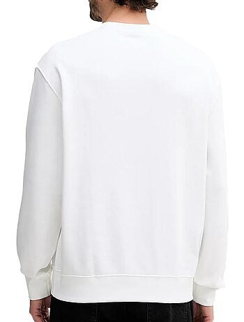 Felpa uomo calvin klein jeans in spugna con logo