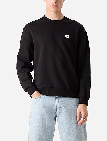Felpa Uomo Calvin Klein Jeans in Spugna con Logo