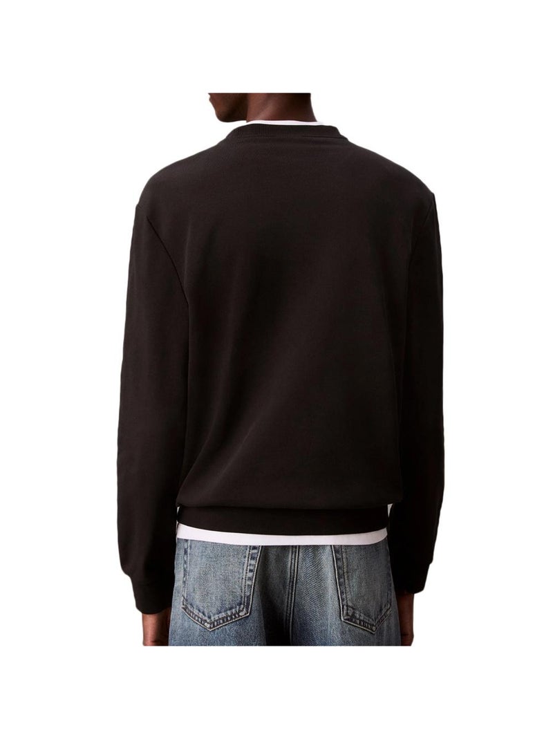 Felpa Uomo Calvin Klein Jeans in Spugna con Logo Nero - Kiabi
