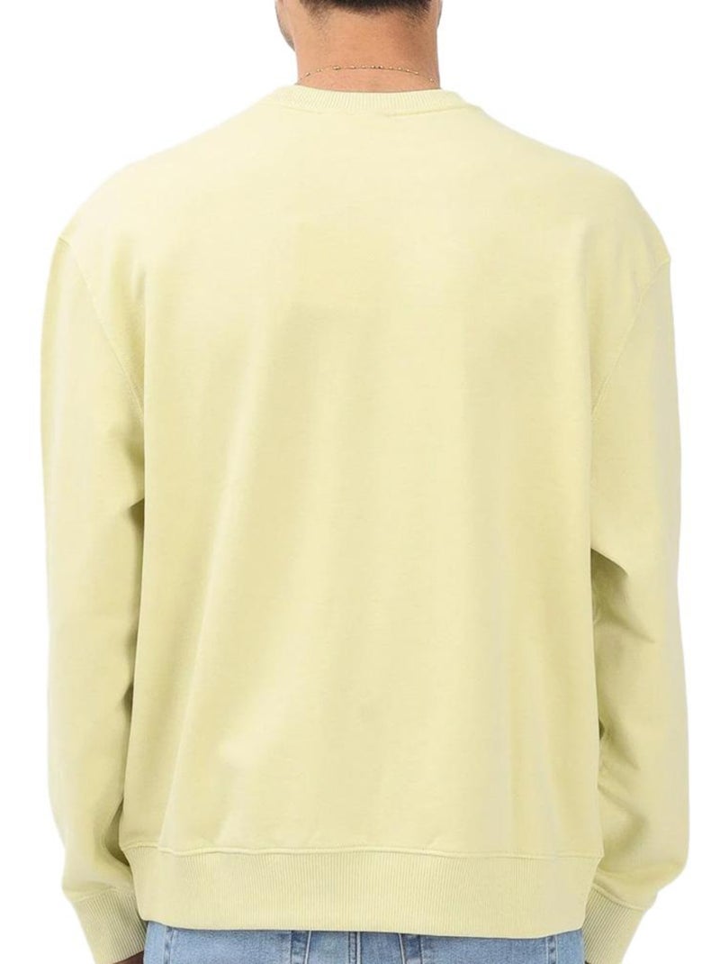 Felpa Uomo Calvin Klein Jeans in Spugna Giallo - Kiabi