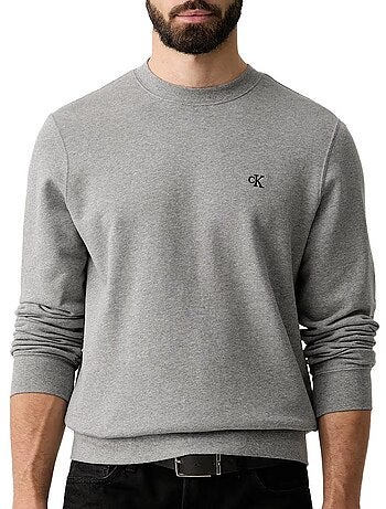 Felpa uomo calvin klein jeans in spugna
