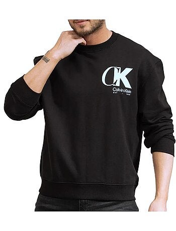 Felpa Uomo Calvin Klein Jeans in Spugna