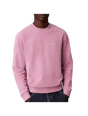 Felpa Uomo Calvin Klein Jeans in Spugna