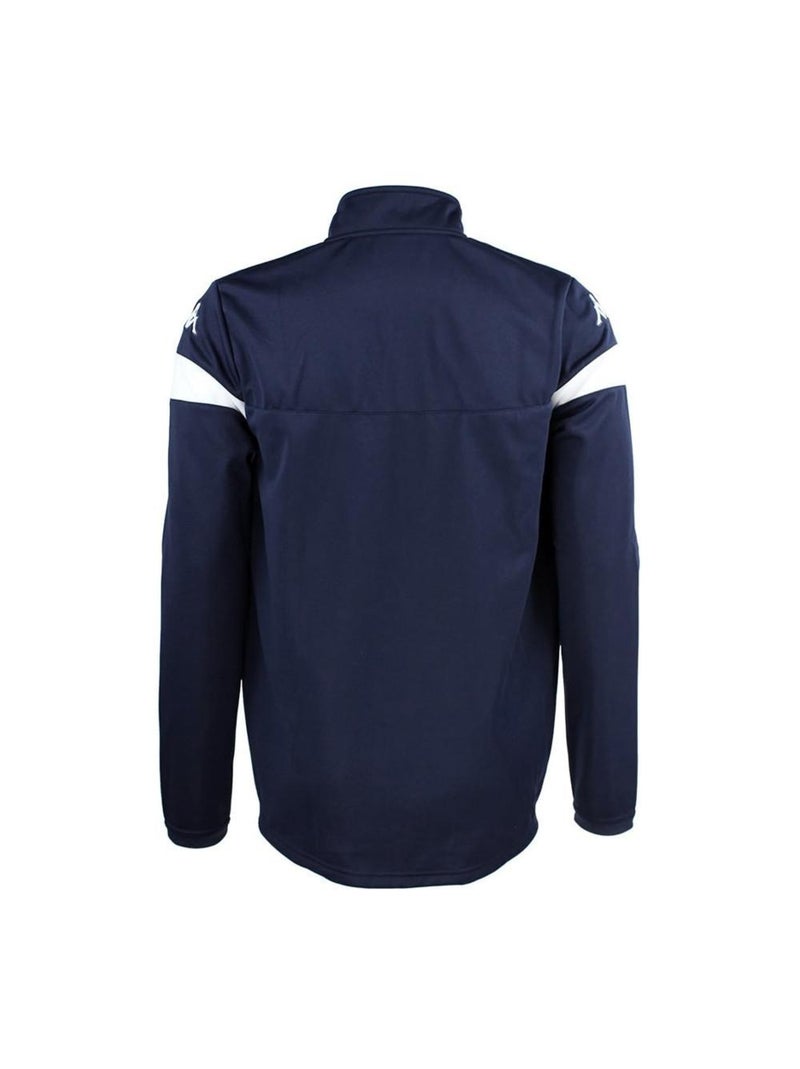 Felpa Uomo con Zip Kappa Nero - Kiabi
