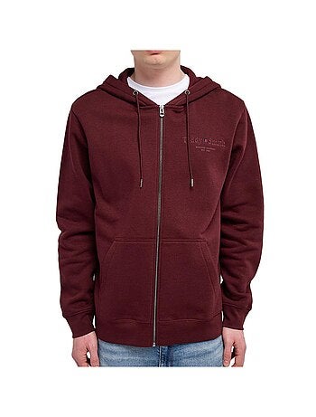 Felpa Uomo con Zip Teddy Smith