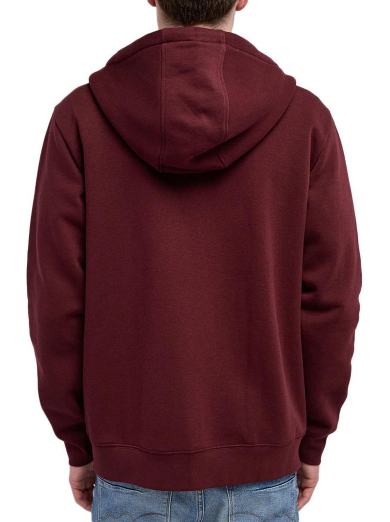 Felpa uomo con zip teddy smith Bordeaux - Kiabi