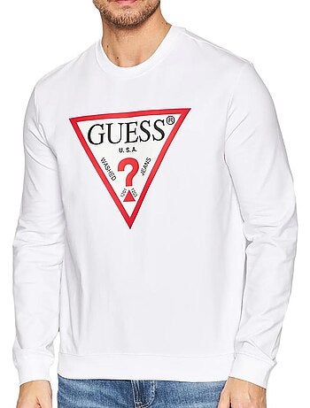Felpa Uomo Guess con Logo Triangolare